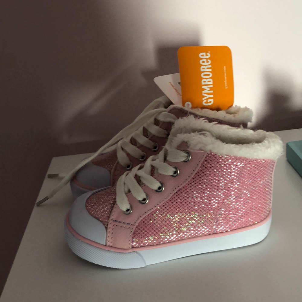Gymboree pink sparkle high tops